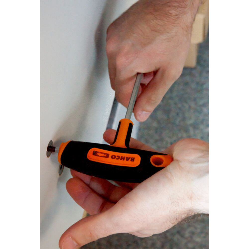 Skrúfjárn T grip 3,4,5,6,8 &10 mm Bacho