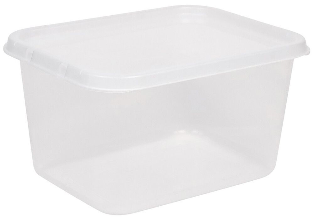 Plastkassi með loki 25L SmartStore Basic glær