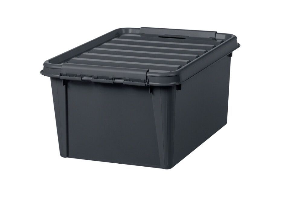 Plastkassi með loki 32L SmartStore Recylced 31 grár