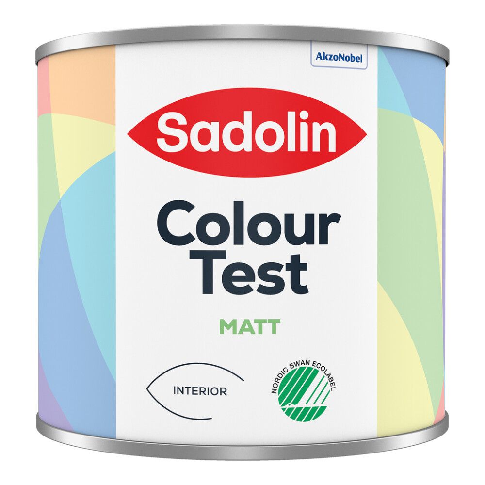 Málningarprufa inni óblönduð 0,5L hvít Sadolin