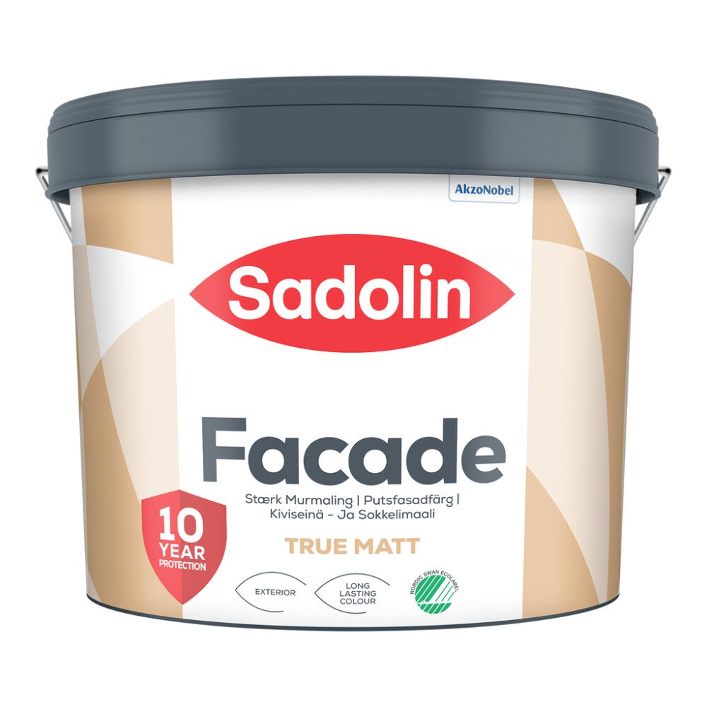 Útimálning mött 3% 9L hvít Sadolin