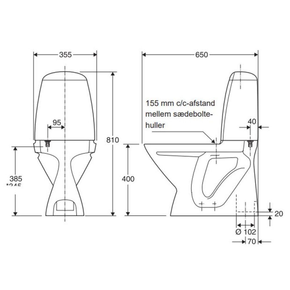 Salerni S-lás Ifö Cera 3860 án setu