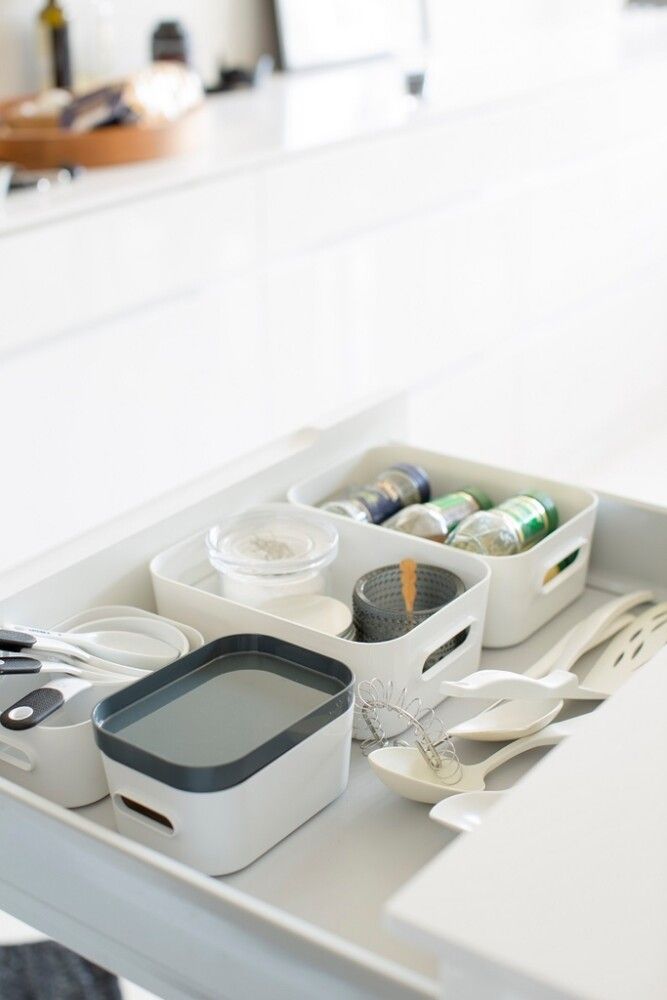 Plastkassi 0,6L SmartStore Compact XS hvítur