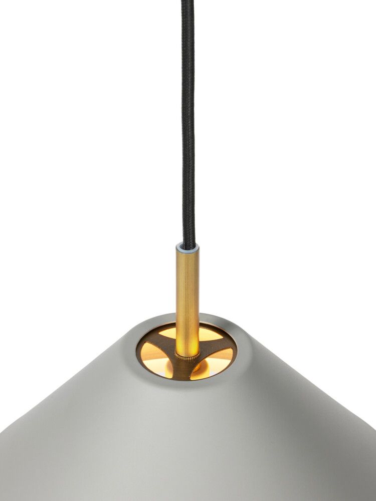 Hangandi ljós E27 Hygge Ø40 grátt