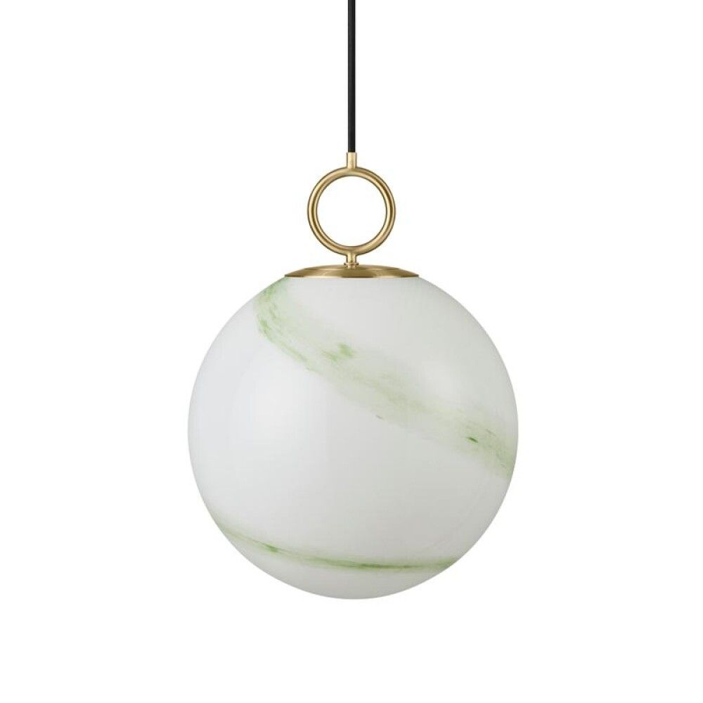 Hangandi ljós E27 Stockholm Ø30 cm marmara grænt