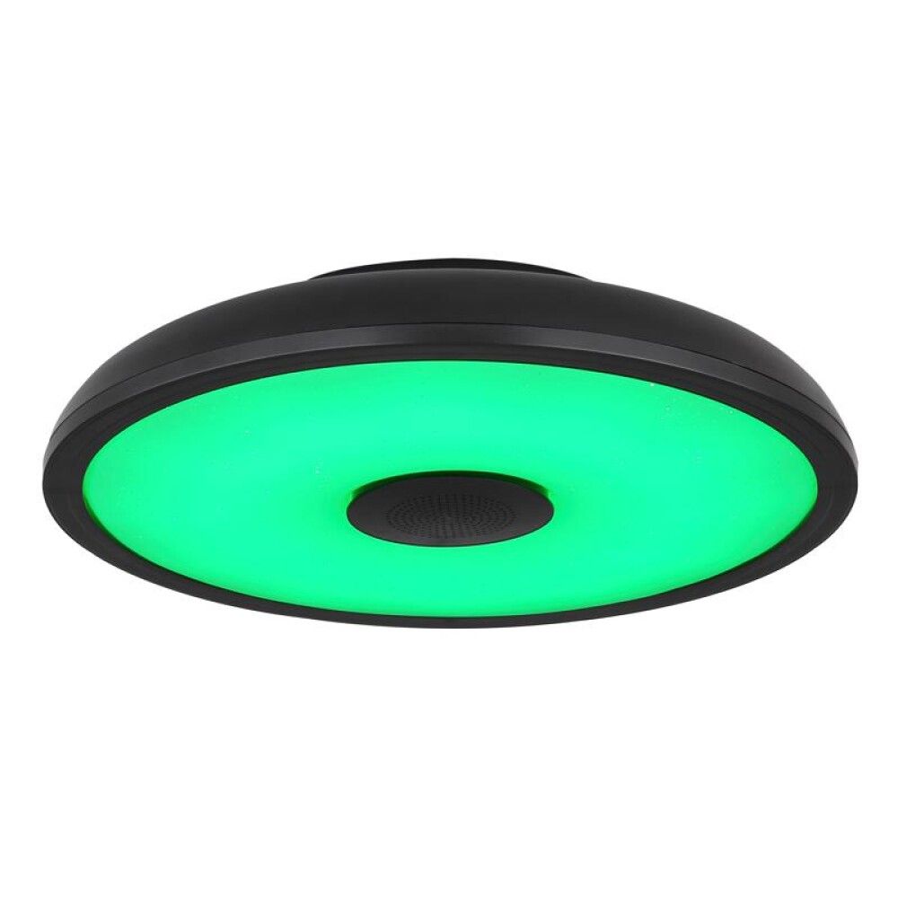 Hátalarakúpull LED 18W Raffy 3000-6500K RGB Ø28cm svartur