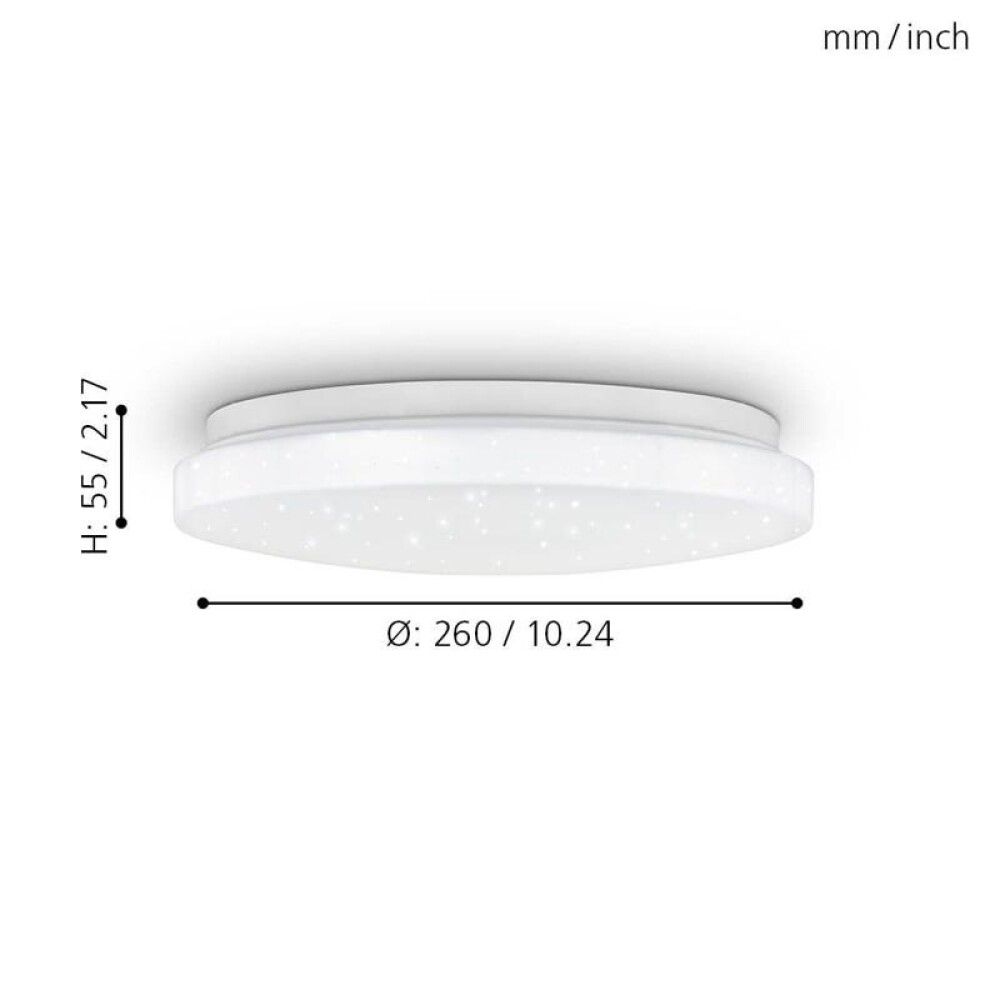 Kúpull LED Pogliola Ø26 cm