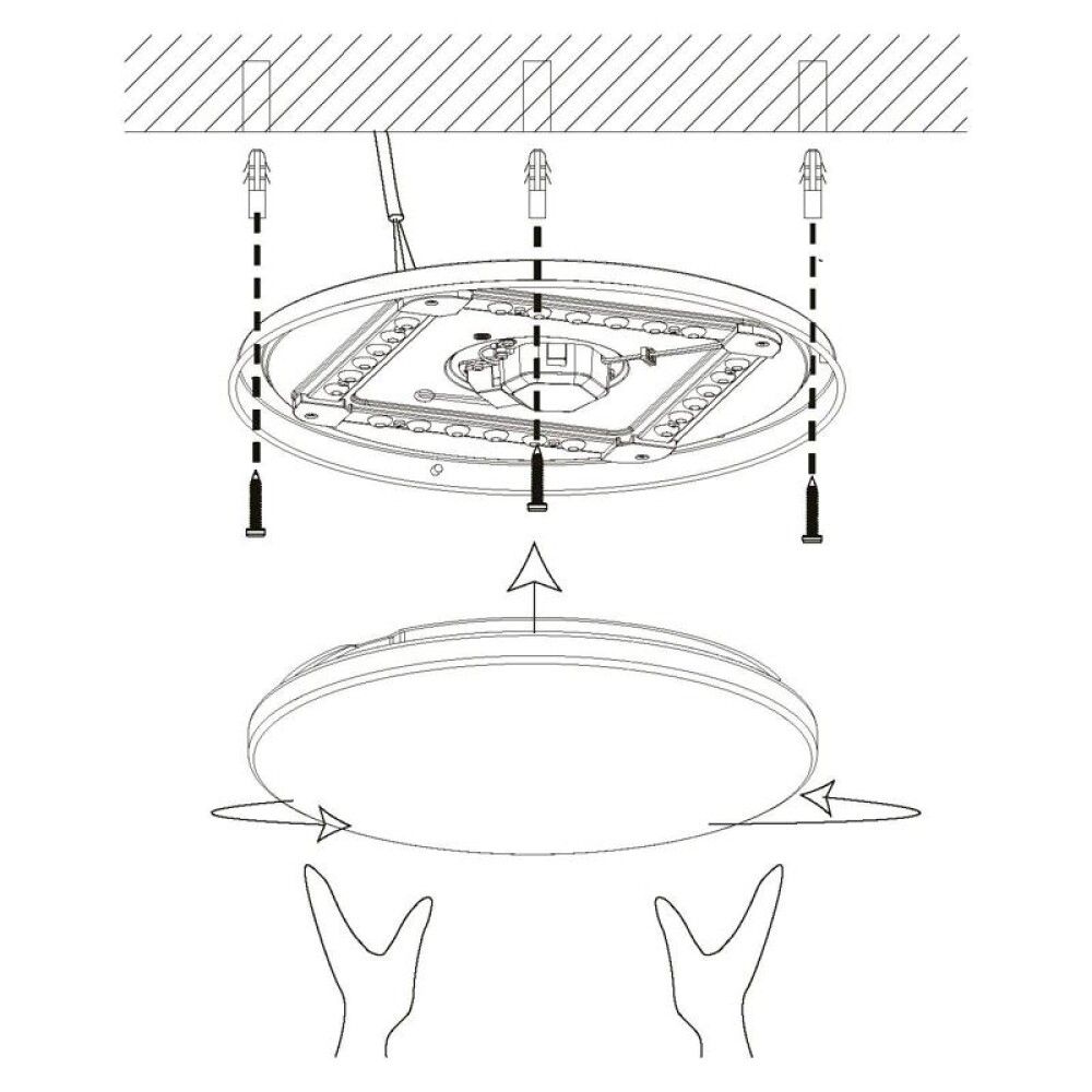 Kúpull LED Pogliola Ø26 cm