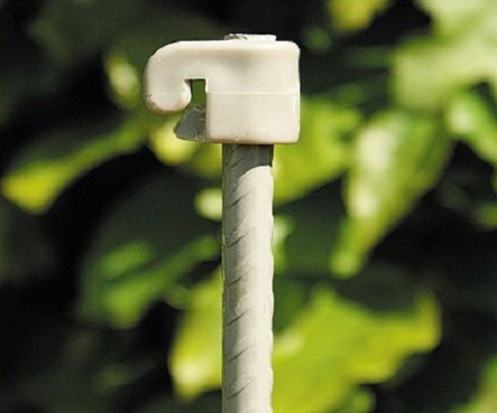 Staur fyrir rafmagnsvír Ø10x1450 mm grár