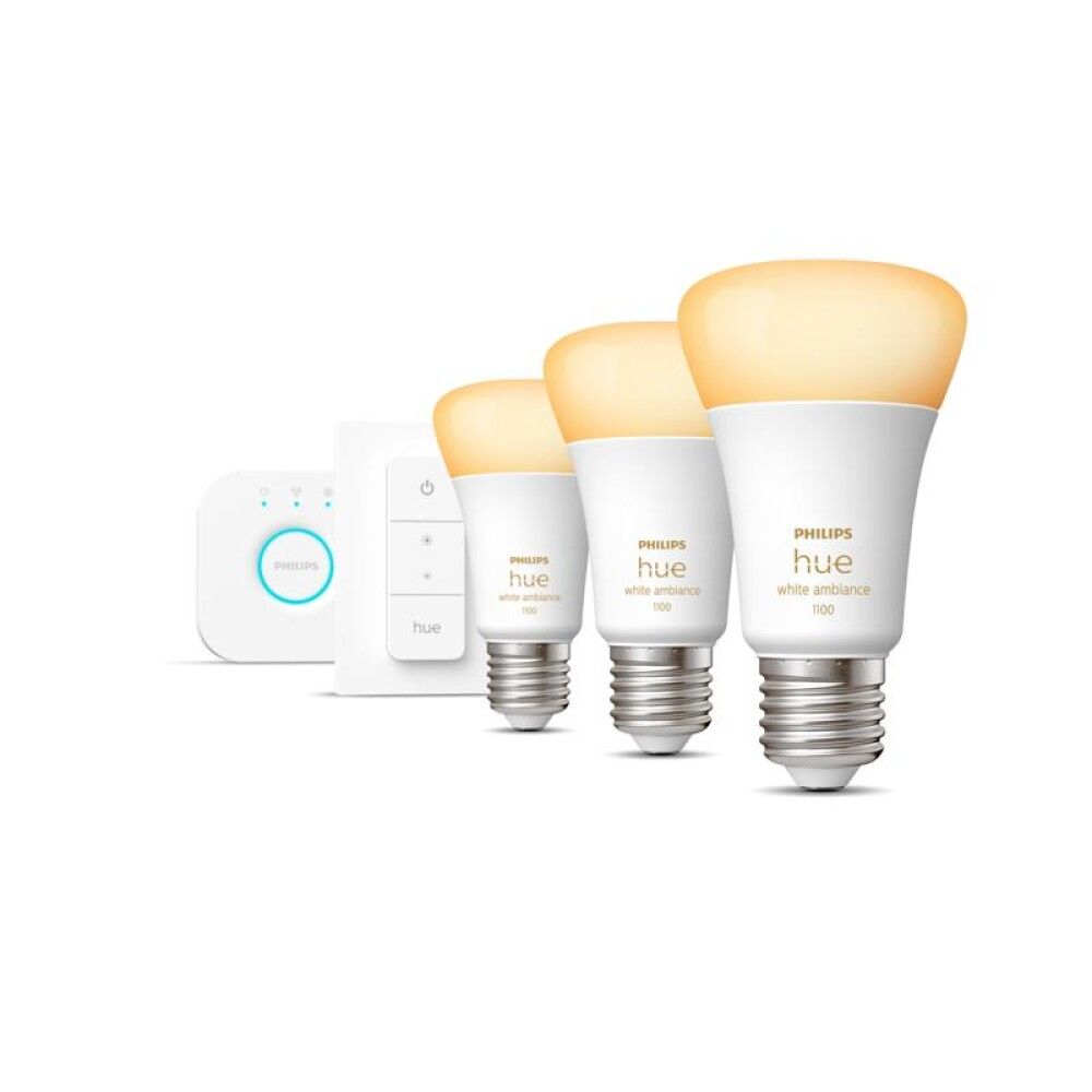 Startsett WA 3xE27 með brú og rofa Philips Hue