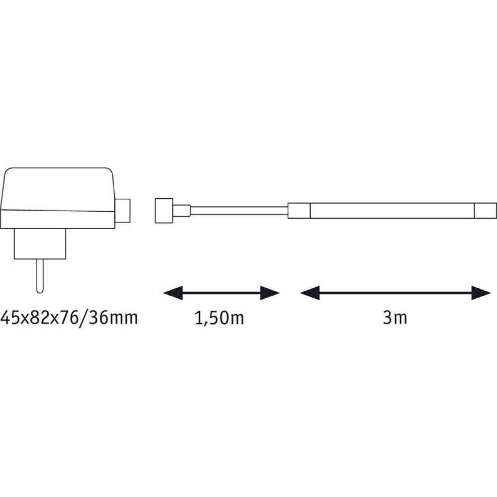 Ljósborði 3m 12W Paulmann Simpled IP65 