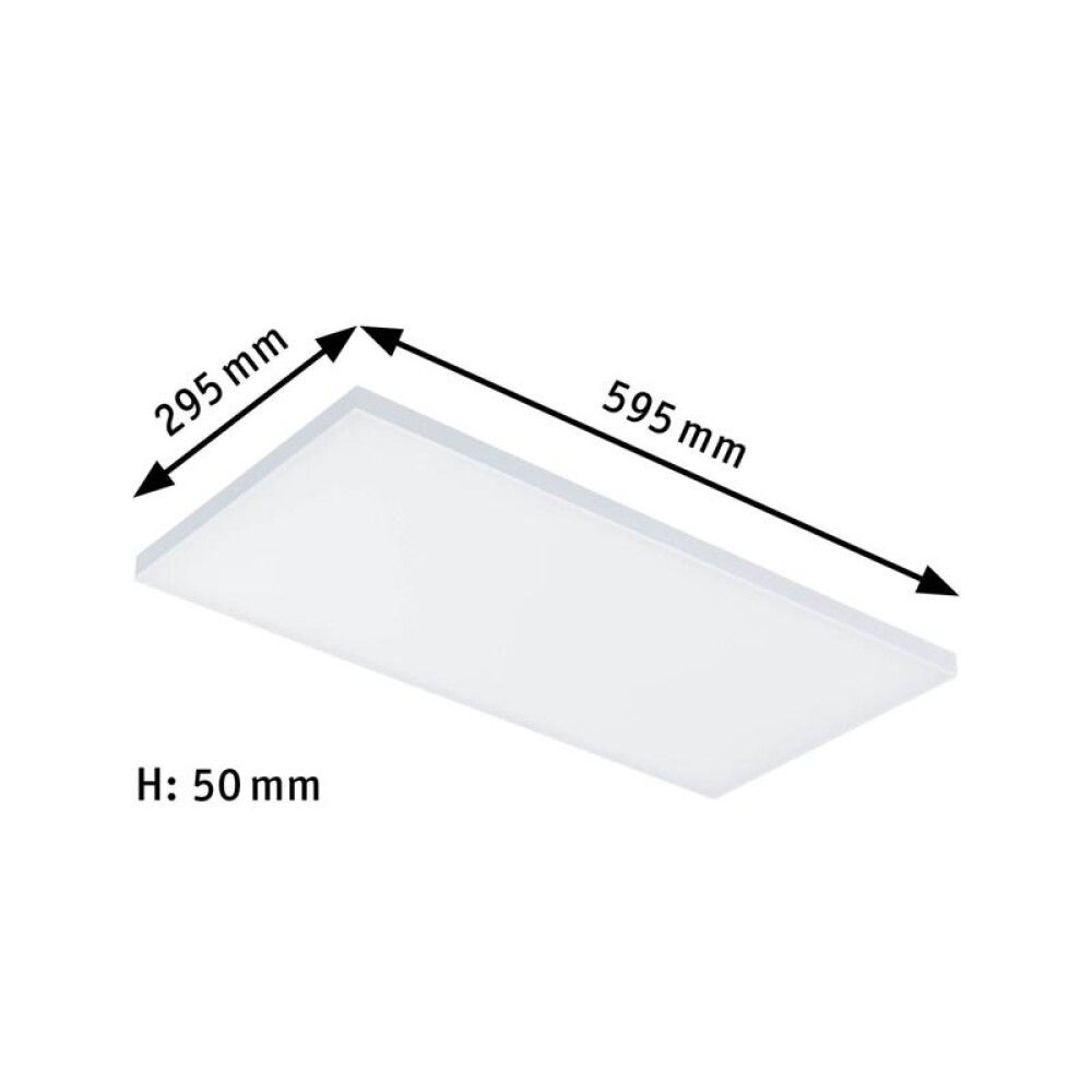 Loftljós LED 29W 295x595mm Paulmann Velora hvítt