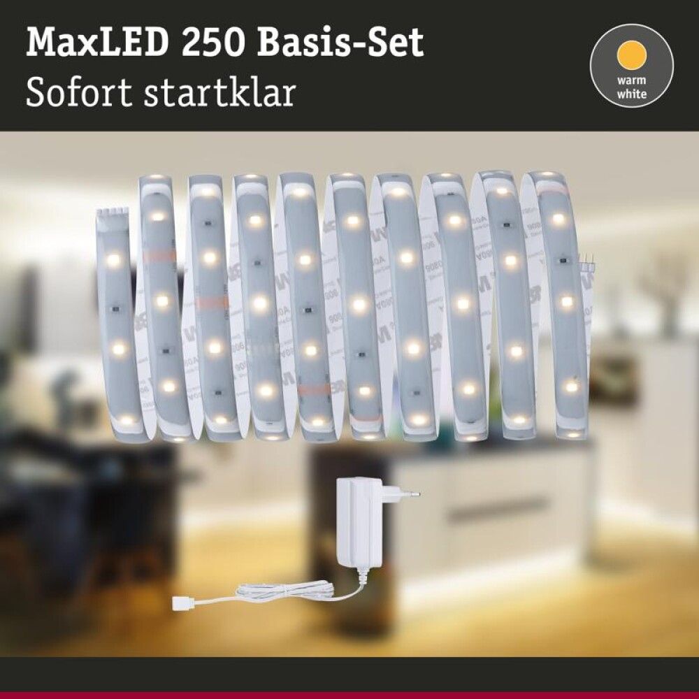 Ledborðasett 12W 3m Maxled 250 IP44 2700K