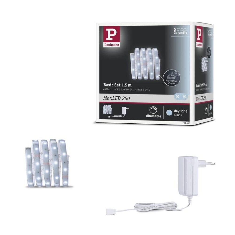 Ledborðasett 6W 1,5m Maxled 250 IP44 6500K