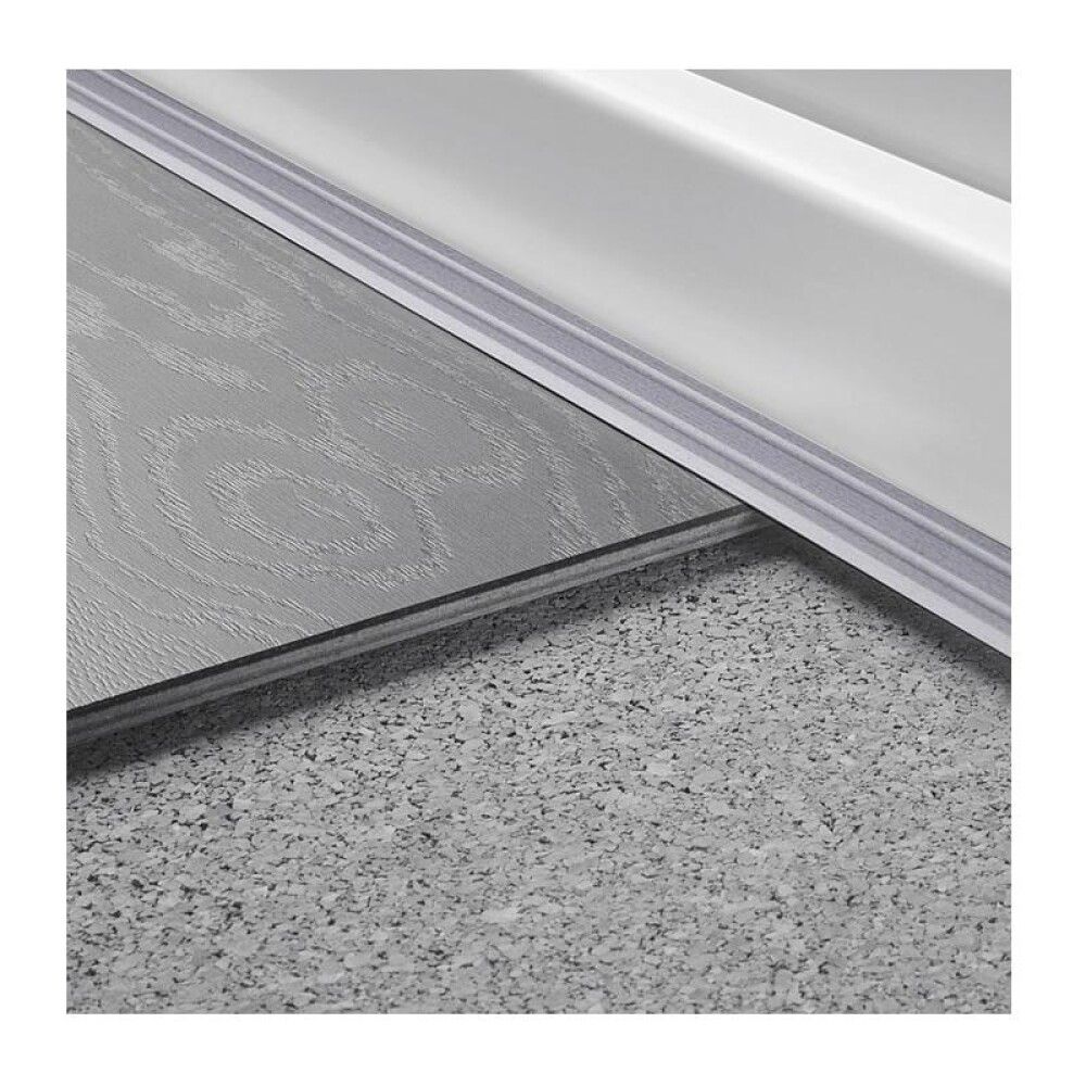 Frágangslisti vinkillisti 100x2,5x2 cm Logoclic grár plast