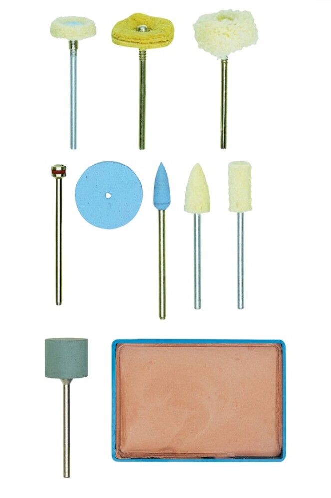 Póleringasett 10stk Proxxon