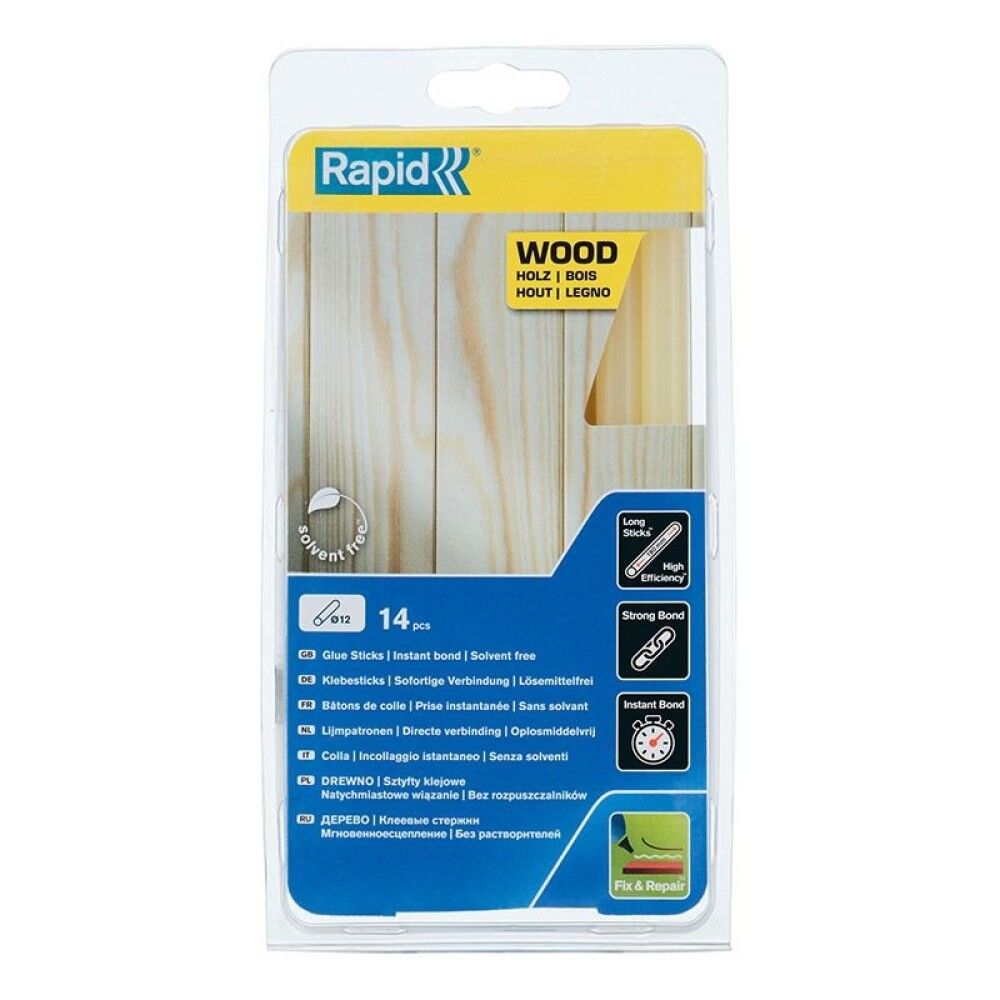 Límstangir 12 mm viður 14 stk Rapid