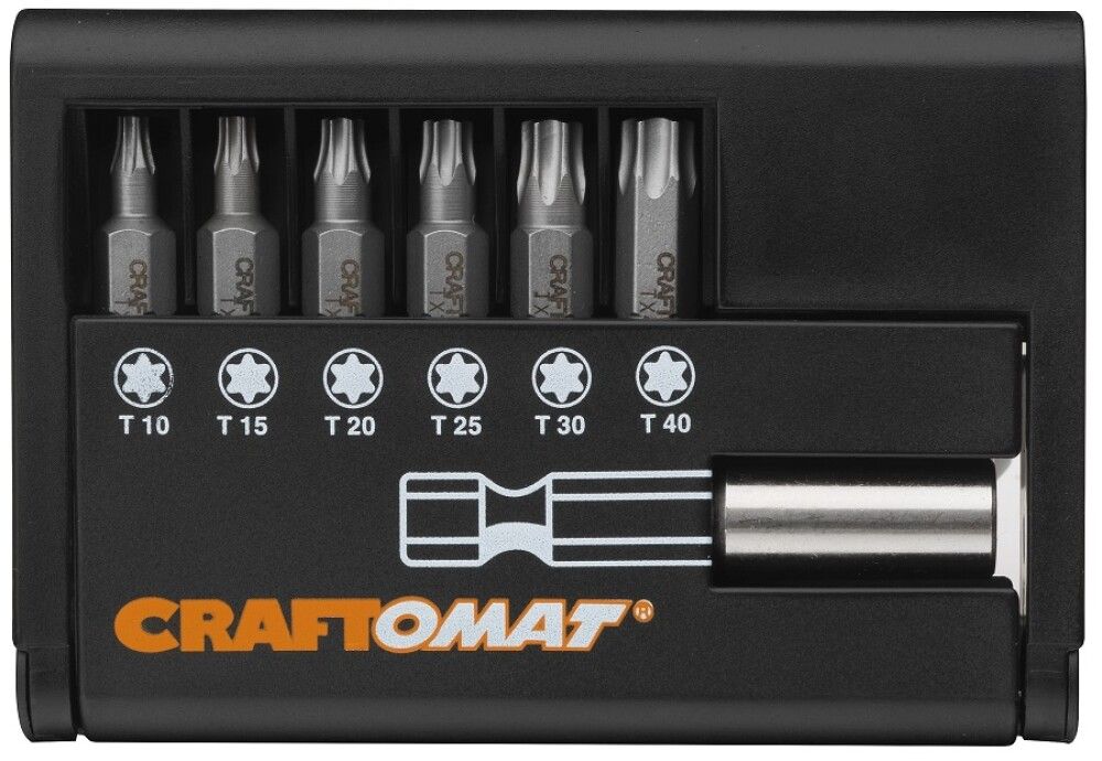 Skrúfbitasett TX 6 hlutir Craftomat