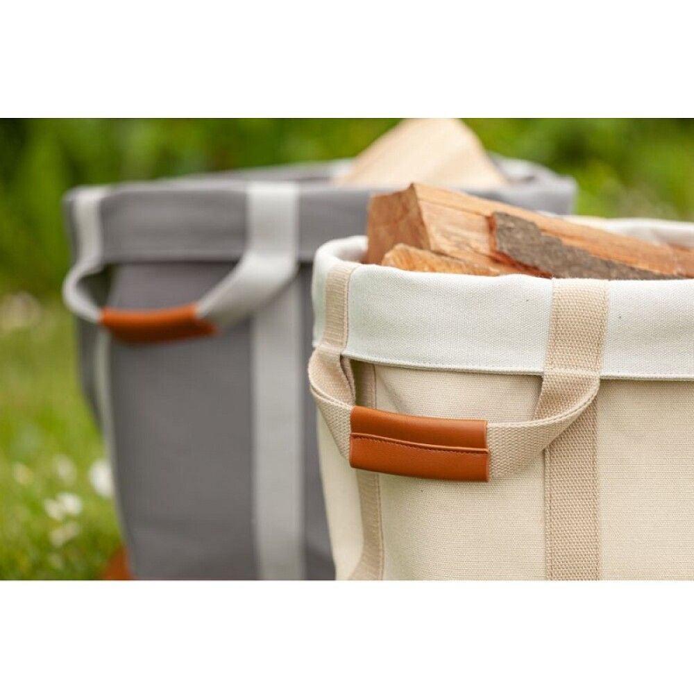 Viðarkarfa Ø35 cm Aduro drapplituð 