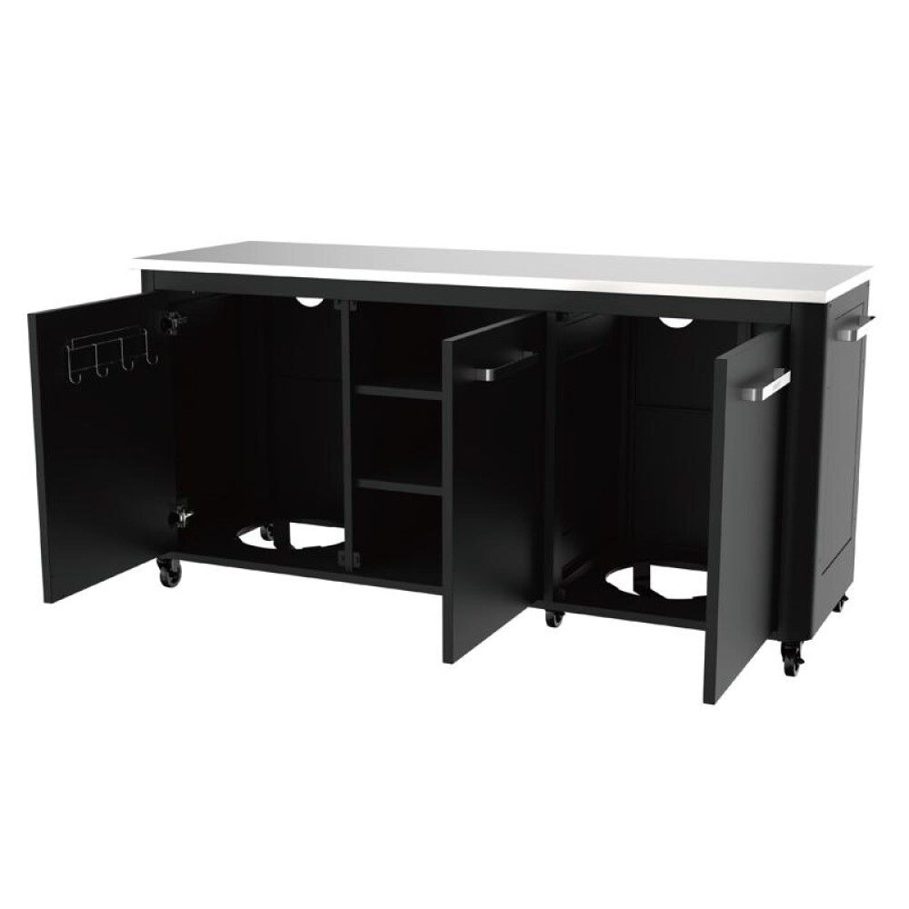 Pizzaborð 210x67x90 cm Cozze