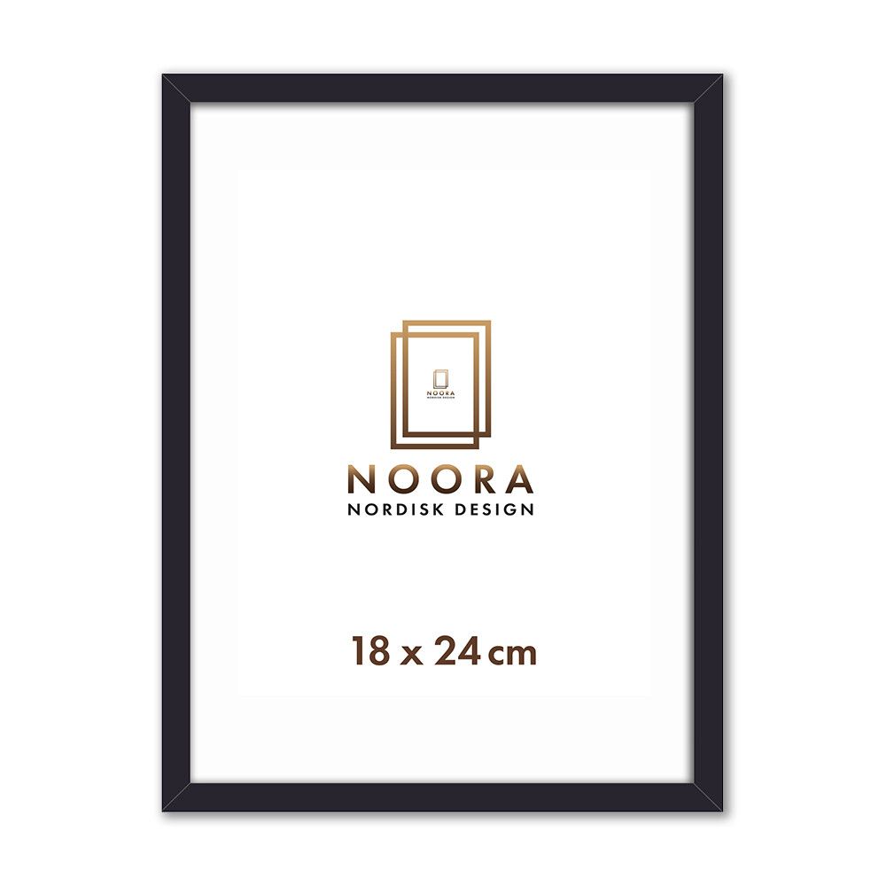 Myndarammi 18x24 cm Noora fura svartur