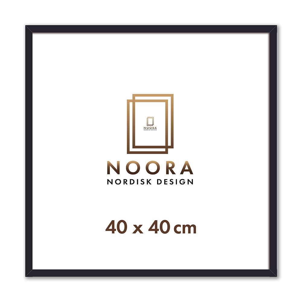 Myndarammi 40x40 cm Noora fura svartur