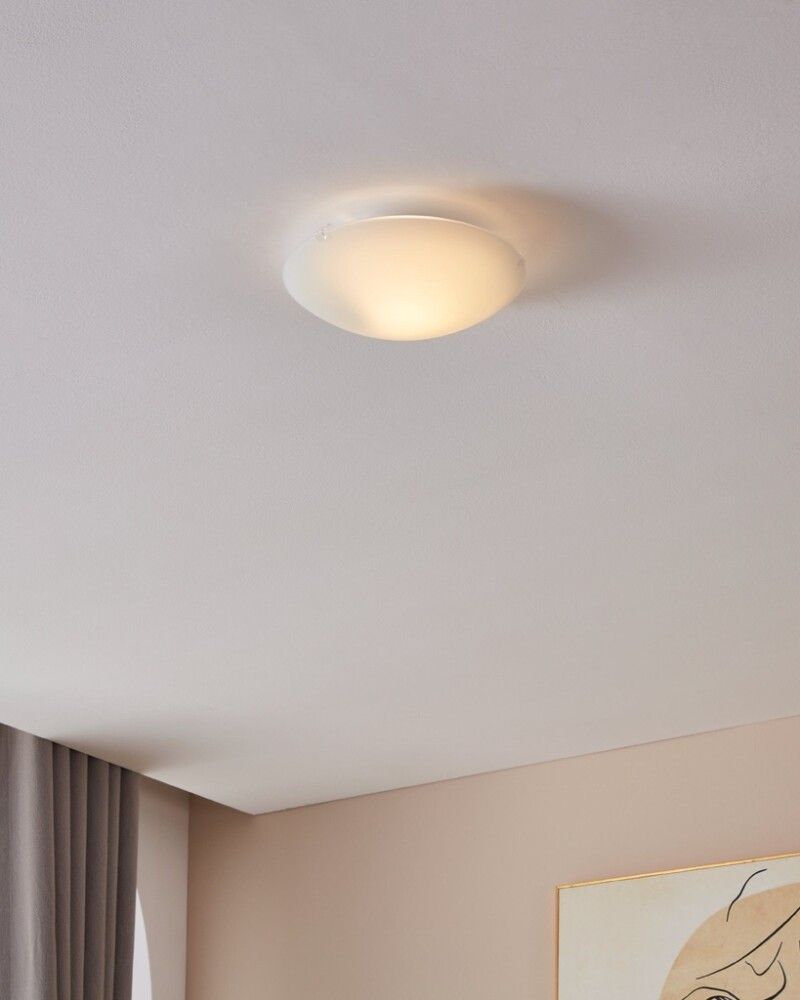 Kúpull Mars, E27, 25W Eglo, þv.24,5cm, hvítur