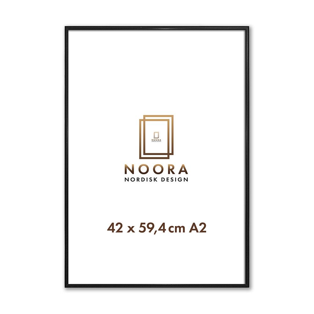 Myndarammi 42x59,4 cm Noora ál svartur