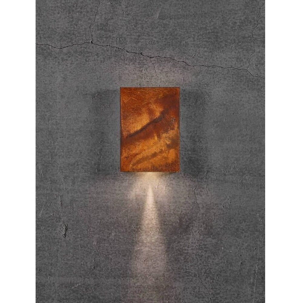 Veggljós LED Fold 15 Corten stál 21 cm