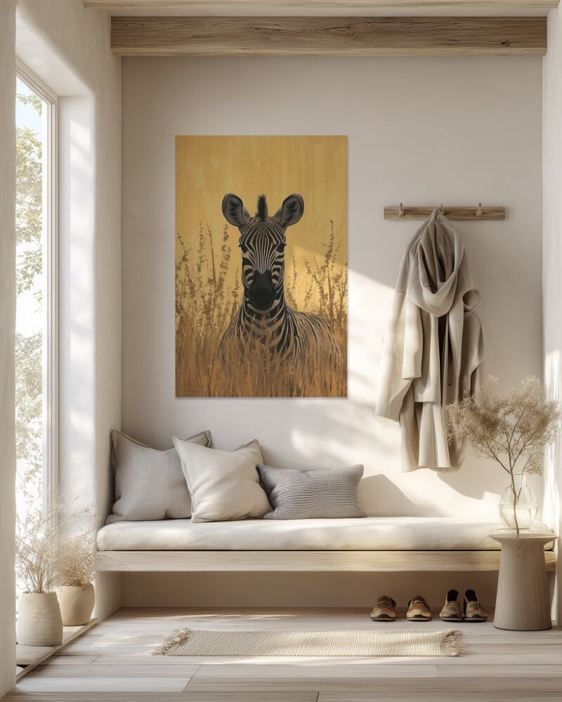 Hljóðvistarmynd sebrahestur 800x1220x20 mm InEx