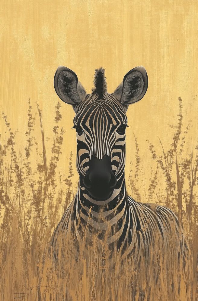 Hljóðvistarmynd sebrahestur 800x1220x20 mm InEx