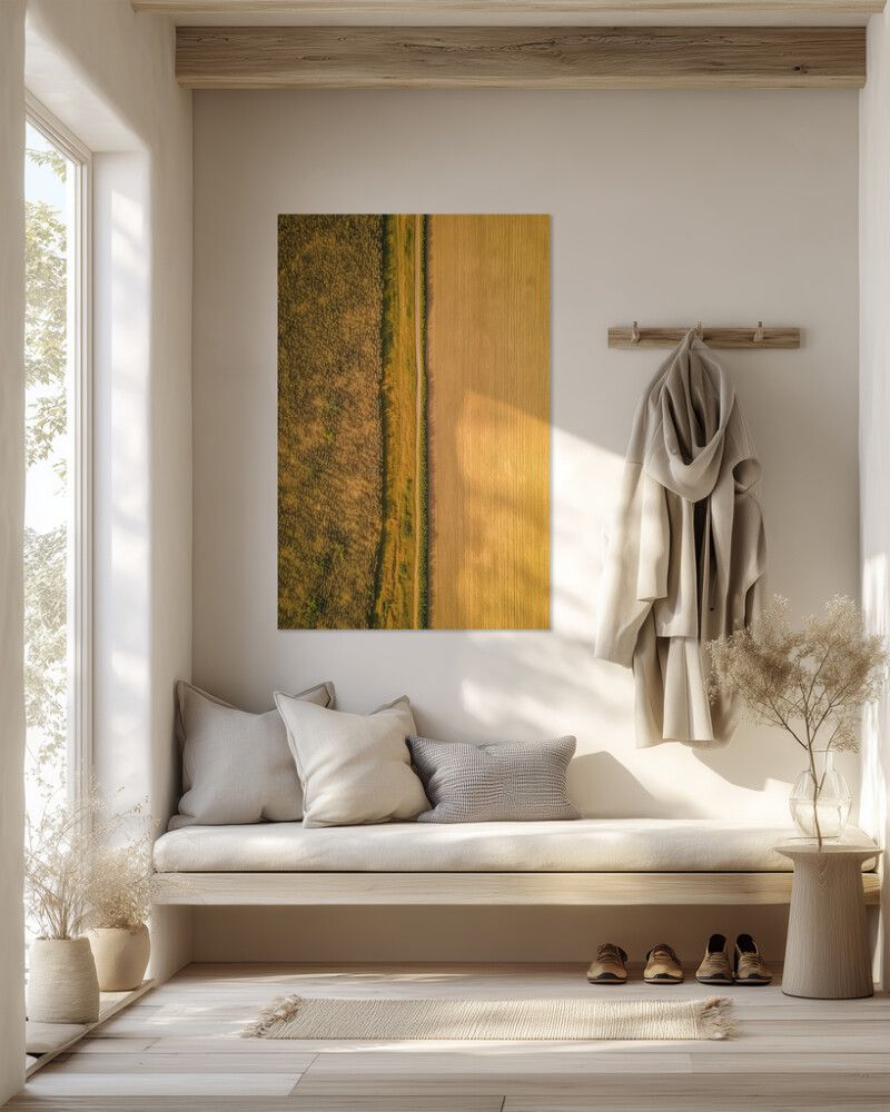 Hljóðvistarmynd landslag gult 800x1220x20 mm InEx