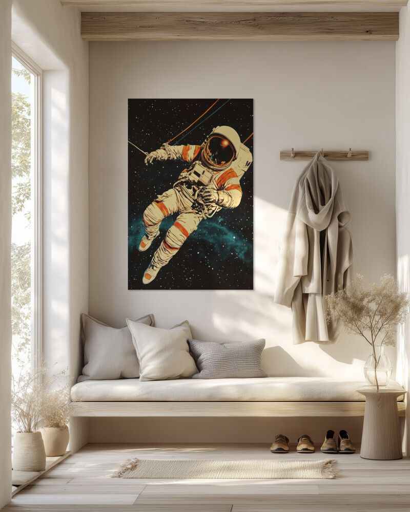 Hljóðvistarmynd geimfari 1 800x1220x20 mm InEx