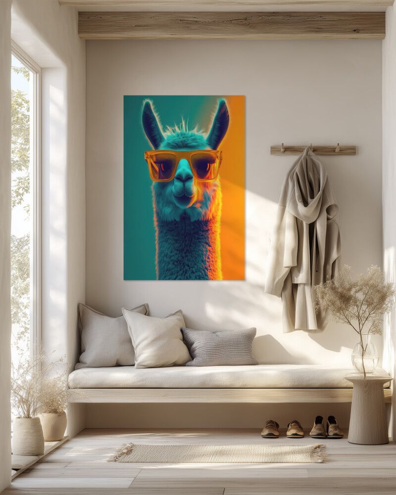 Hljóðvistarmynd lamadýr 800x1220x20 mm InEx