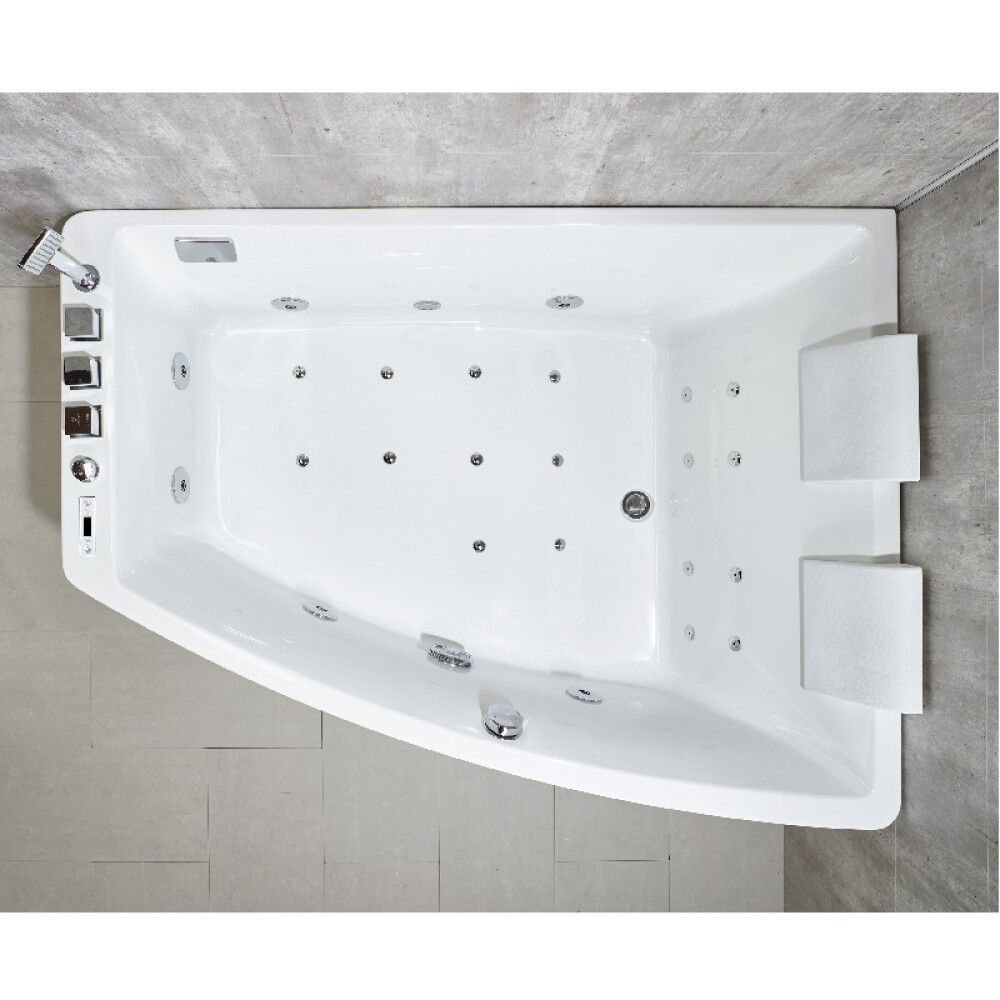 Nuddbaðkar Värmland hægri 160x120x65 cm Camargue