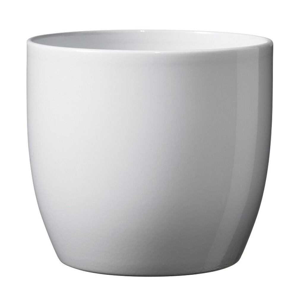 Blómapottur Basel hvítur Ø16cm Soendgen Keramik