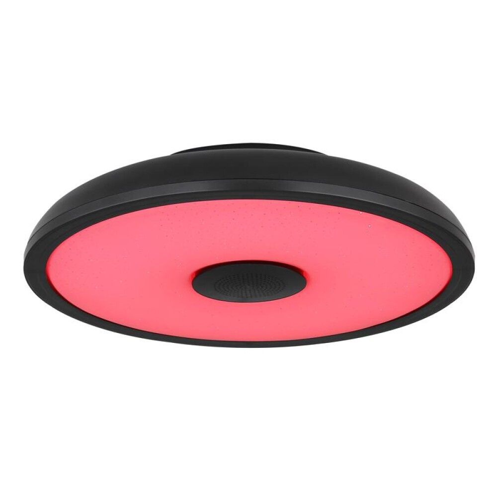 Hátalarakúpull LED 18W Raffy 3000-6500K RGB Ø28cm svartur