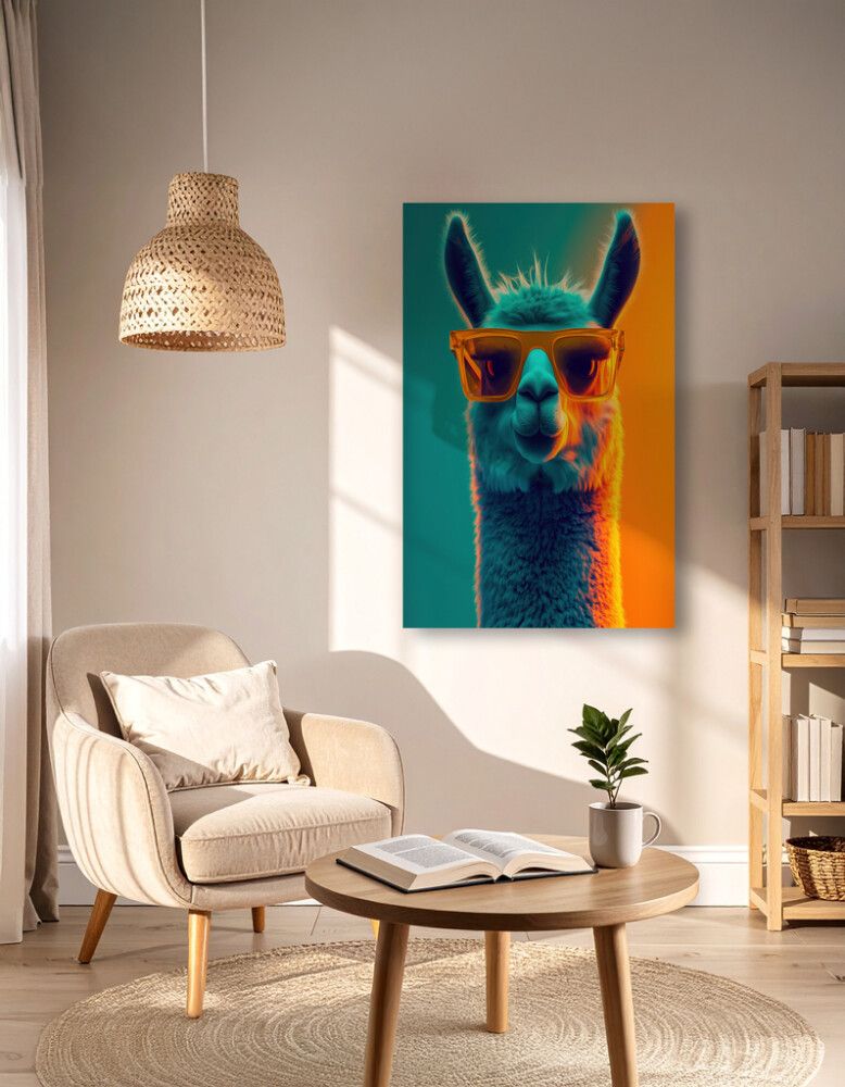 Hljóðvistarmynd lamadýr 800x1220x20 mm InEx