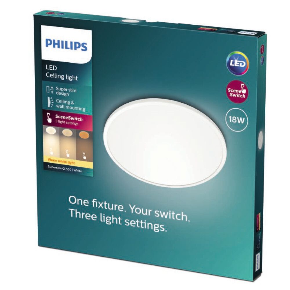 Kúpull LED Super Slim 18W 2700K 30cm Philips