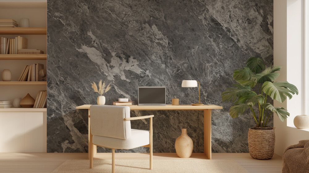 Hljóðvistarmynd marmari grár 3600x2420x20 mm InEx