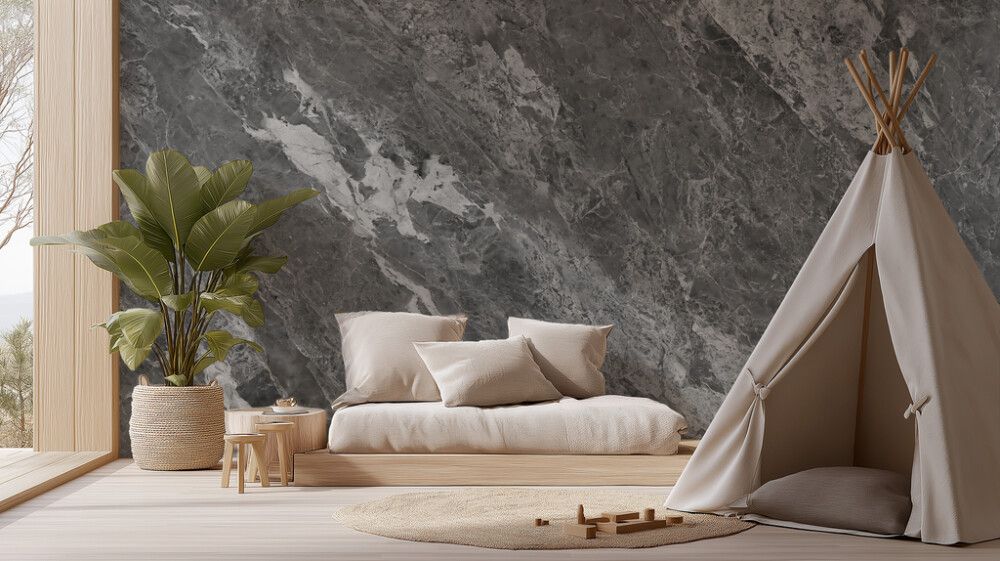 Hljóðvistarmynd marmari grár 4200x2420x20 mm InEx