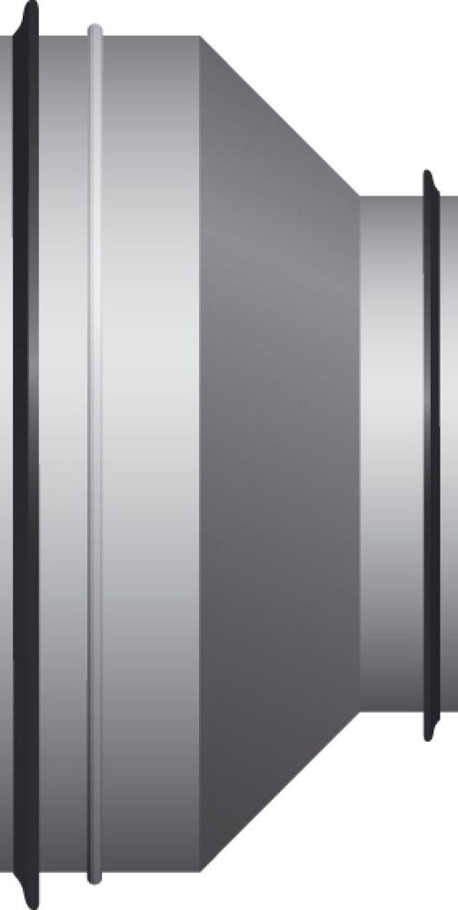 Minnkun á loftræstirör Ø125/100 mm