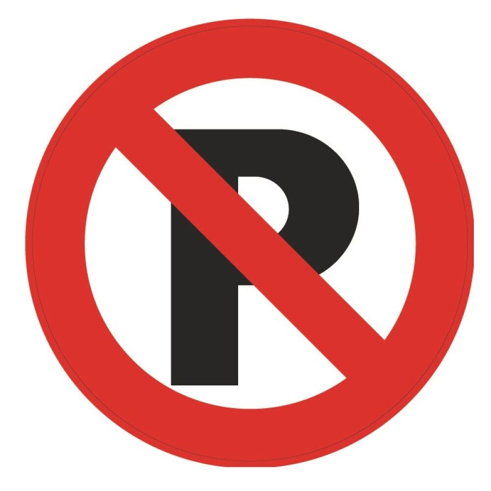 Skilti bannað að leggja Ø18 cm Pickup