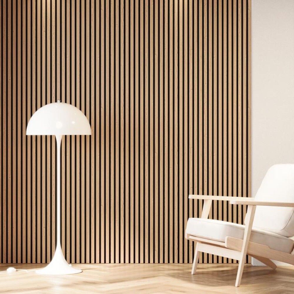 Hljóðdempandi plata eik 2400x520x18mm