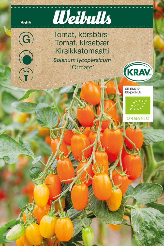 Grænmetisfræ tómatar Krav Ormato Weibulls