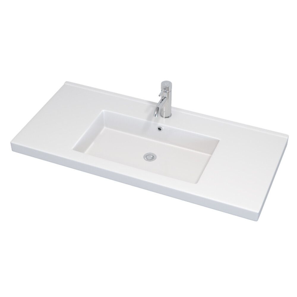 Handlaug 101x46,5 cm Svanholm Nordfjord háglans hvít