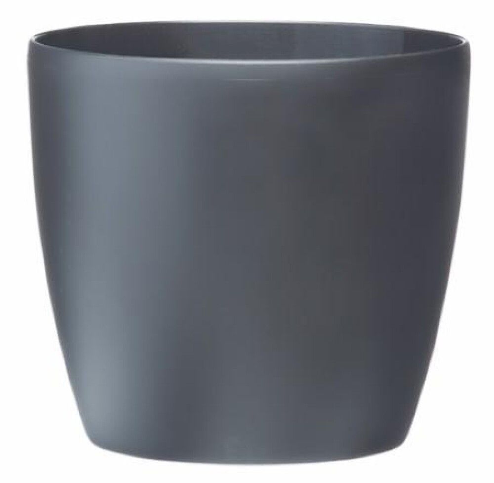 Blómapottur Brussels Round Ø14cm dökkgrár