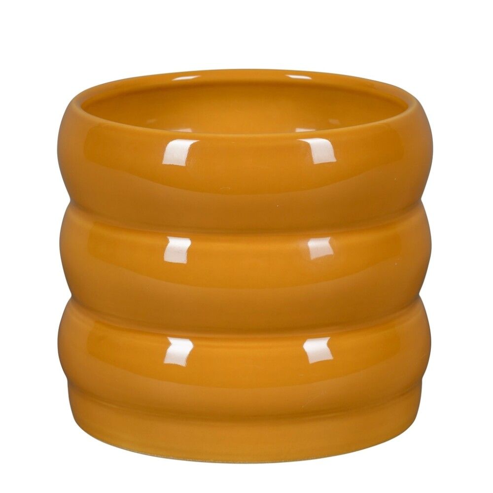 Blómapottur Burolo Ø15 cm appelsínugulur