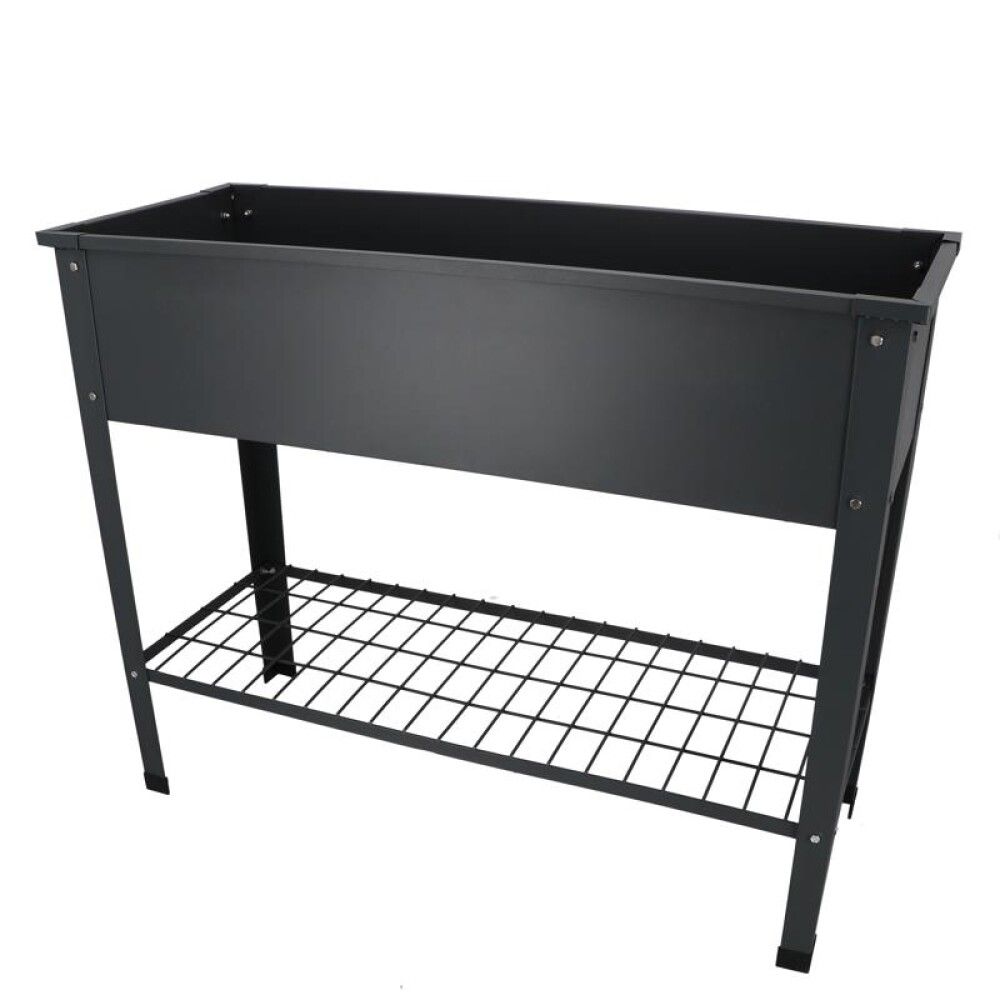 Gróðurkassi 100,5x40,5x80,5cm Garden life dökk grátt