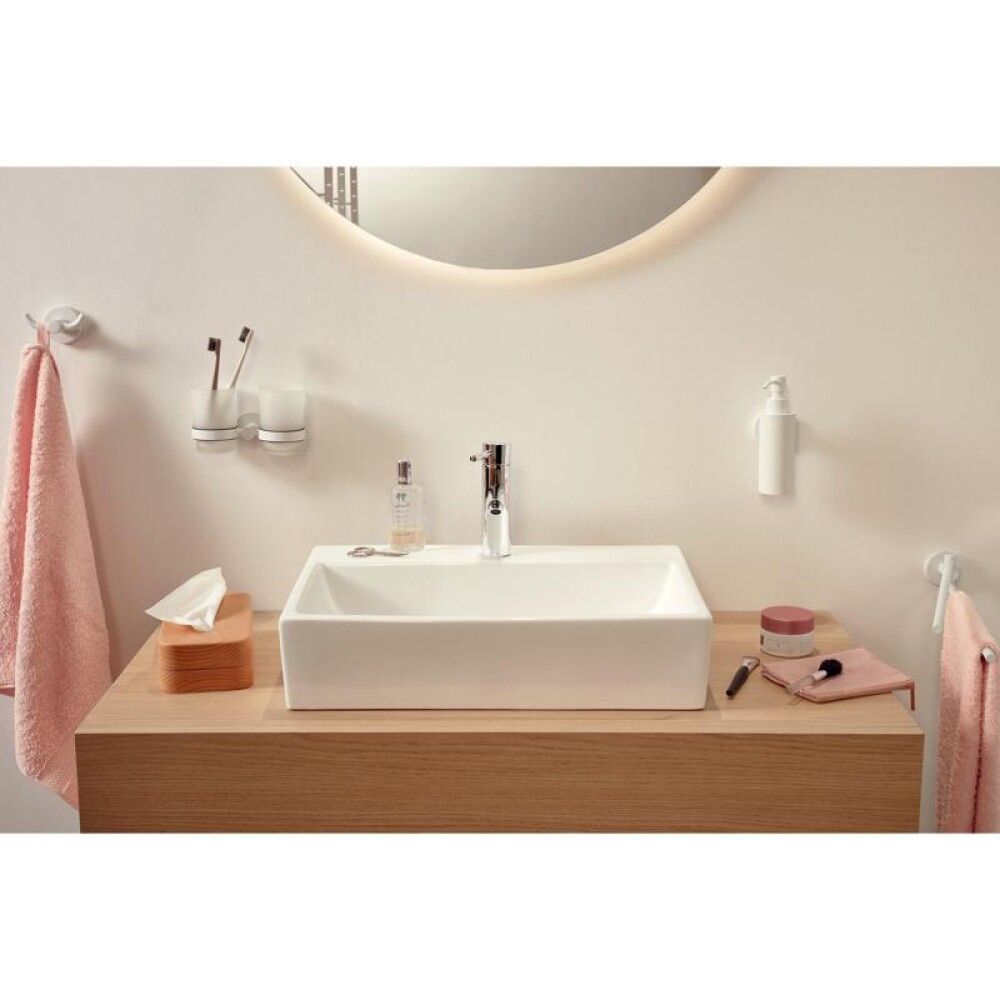 Snagi tvöfaldur Haceka Kosmos matt hvítur